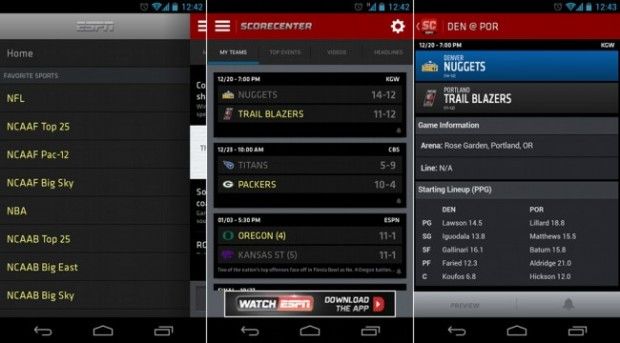 ESPN Score Centers para Android
