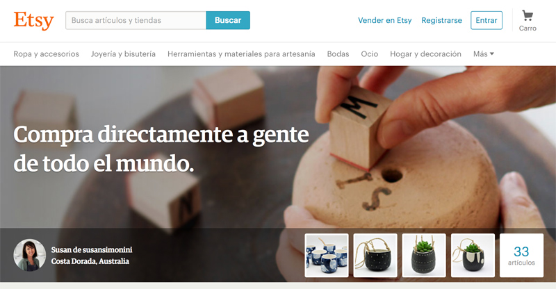 Venta de segunda mano Etsy