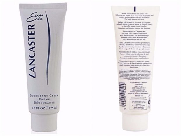 desodorante lancaster crema opiniones
