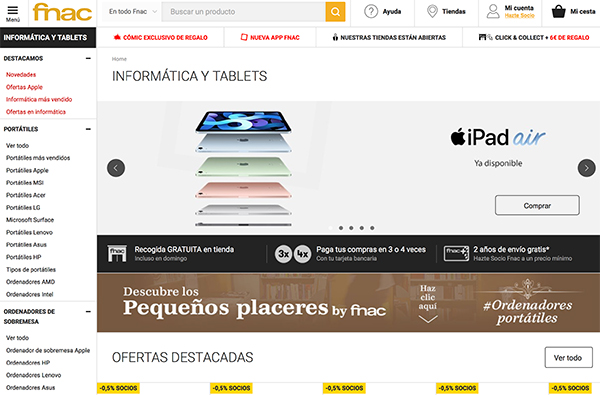 tienda informática envío a Canarias