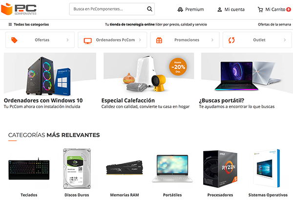 tienda online de informática